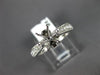 ESTATE .50CT DIAMOND 14KT WHITE GOLD MILGRAIN SEMI MOUNT ENGAGEMENT RING #17725