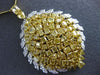 ESTATE EXTRA LARGE 26.99CT WHITE & FANCY YELLOW DIAMOND 18K 2 TONE GOLD NECKLACE