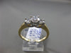 ESTATE 1.50CT DIAMOND 14KT TWO TONE GOLD 3D PAST PRESENT FUTURE ENGAGEMENT RING