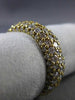 ANTIQUE WIDE 3.50CT DIAMOND 18KT YELLOW GOLD MULTI ROW ETERNITY PAVE RING #19289