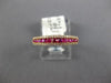 ESTATE .55CT DIAMOND & AAA RUBY 18K ROSE GOLD 3D SEMI ETERNITY ANNIVERSARY RING
