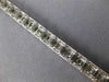 ESTATE 4.81CT ROUND & BAGUETTE DIAMOND 18K WHITE GOLD 3D CLASSIC TENNIS BRACELET