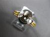 .34CT DIAMOND 18K 2 TONE GOLD ROUND SEMI BEZEL SEMI MOUNT ENGAGEMENT RING #ELV42