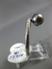 ESTATE .05CT ROUND DIAMOND & AAA TAHITIAN PEARL 18KT WHITE GOLD SWIRL LOVE RING