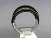 ESTATE 2.40CT DIAMOND 14KT WHITE & BLACK GOLD MULTI ROW CRISS CROSS ETOILE RING