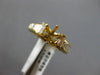 ESTATE 1.58CT DIAMOND 18KT YELLOW GOLD 6 PRONG SEMI MOUNT ENGAGEMENT RING #20856