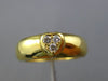 ESTATE TIFFANY & CO. .10CT DIAMOND 18K YELLOW GOLD THREE STONE HEART RING #26166