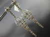ESTATE LARGE 1.70CT DIAMOND 18KT WHITE GOLD 3D FILIGREE DROP HANGING EARRINGS