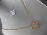 ESTATE LARGE 1.59CT WHITE & PINK DIAMOND 18KT WHITE & ROSE GOLD FLOWER NECKLACE