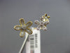 ESTATE .12CT DIAMOND 14KT YELLOW GOLD 3D CLASSIC MULTI FLOWER MILGRAIN FUN RING