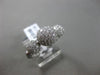 ESTATE 1.22CT DIAMOND 18KT WHITE GOLD 3D 3 DOME PAST PRESENT FUTURE LOVE RING