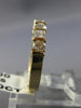 ESTATE .80CT ROUND & PRINCESS DIAMOND 14KT YELLOW GOLD 3D ANNIVERSARY RING #9493