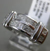 ESTATE WIDE 1CT PRINCESS CUT DIAMOND 14KT WHITE GOLD SEMI DOME ANNIVERSARY RING