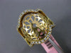 ESTATE LARGE .70CT DIAMOND 14KT YELLOW GOLD 3D OPEN FILIGREE FLOWER STAR RING