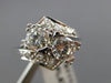 ANTIQUE LARGE 1.26CT OLD MINE DIAMOND PLATINUM WEDDING ANNIVERSARY RING #11141