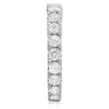 ESTATE 3.10CT DIAMOND 14KT WHITE GOLD 3D INSIDE OUT LUCIDA HUGGIE HOOP EARRINGS