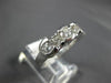 ESTATE 1.35CT ROUND & PRINCESS DIAMOND 14KT WHITE GOLD 3D ANNIVERSARY RING #1849