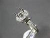 ESTATE 1.12CT DIAMOND 14KT WHITE GOLD HALO FILIGREE SEMI MOUNT ENGAGEMENT RING