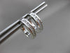 ESTATE .25CT DIAMOND 14KT WHITE GOLD CLASSIC CHANNEL HUGGIE EARRINGS BEAUTIFUL!