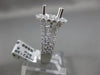 ESTATE EXTRA LARGE 1.45CT DIAMOND 14K WHITE GOLD 3D SEMI MOUNT ENGAGEMENT RING