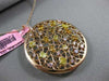 ESTATE LARGE 2.46CT FANCY COLOR DIAMOND 18KT ROSE GOLD CIRCULAR FLOATING PENDANT