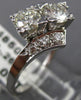 ANTIQUE LARGE 1.26CT OLD MINE DIAMOND PLATINUM WEDDING ANNIVERSARY RING #11141
