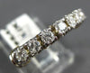 ANTIQUE .55CT DIAMOND 18K WHITE & YELLOW GOLD ANNIVERSARY RING E-F VVS #5488