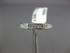 ESTATE 1.16CT ROUND & PRINCESS DIAMOND 14K WHITE GOLD 3D ANNIVERSARY RING #17801