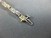 ESTATE 3.0CT DIAMOND 18KT WHITE & YELLOW GOLD 3D CLASSIC CHANNEL TENNIS BRACELET