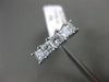 ESTATE 1.04CT PRINCESS DIAMOND 14KT WHITE GOLD FIVE STONE ANNIVERSARY RING #1625