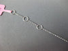 ESTATE 1.48CT DIAMOND & AAA SAPPHIRE 18KT WHITE GOLD EVIL EYE LUCKY FUN BRACELET