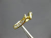 ESTATE .37CT DIAMOND 14KT YELLOW GOLD 3D WAVE SEMI MOUNT ENGAGEMENT RING #15826