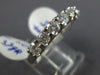 ESTATE 1.05CT ROUND DIAMOND 14KT WHITE GOLD 3D CLASSIC 7 STONE ANNIVERSARY RING