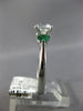 ESTATE 1.35CT DIAMOND & AAA EMERALD 14KT WHITE GOLD THREE STONE ENGAGEMENT RING