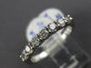 ESTATE .51CT ROUND DIAMOND 14KT WHITE GOLD 3D CLASSIC 7 STONE ANNIVERSARY RING