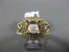 ESTATE LARGE .20CT DIAMOND 14KT YELLOW GOLD FILIGREE SEMI MOUNT ENGAGEMENT RING