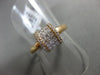 ESTATE .38CT DIAMOND 18K ROSE GOLD 3D SQUARE ROUND & PRINCESS INVISIBLE FUN RING