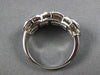 ESTATE WIDE 1.5CT WHITE & BLUE DIAMOND 14K WHITE GOLD INVISIBLE ANNIVERSARY RING