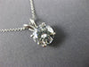 ESTATE 1.80CT MONZONITE 14KT WHITE GOLD 3D CLASSIC SOLITAIRE PENDANT #MILANO005