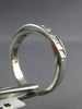 ESTATE .78CT DIAMOND 14KT WHITE GOLD 3D CLASSIC CHANNEL WEDDING RING BAND #1338