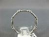 .24CT DIAMOND 14KT WHITE GOLD 3D ETERNITY ETOILE WEDDING ANNIVERSARY RING #2043
