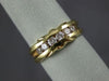 ESTATE .30CT DIAMOND 14KT YELLOW GOLD 3D CHANNEL 5 STONE ANNIVERSARY RING #4051