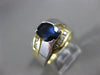 ESTATE 2.0CT DIAMOND & AAA SAPPHIRE 14KT WHITE & YELLOW GOLD 3D ENGAGEMENT RING