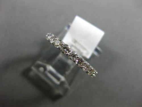 ESTATE 1.10CT DIAMOND 14KT WHITE GOLD CLASSIC ETERNITY WEDDING ANNIVERSARY RING
