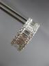ESTATE WIDE 2.30CT DIAMOND 18KT WHITE GOLD 3D CIRCULAR HUGGIE HANGING EARRINGS
