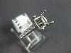 ESTATE .40CT DIAMOND 14KT WHITE GOLD 3D LUCIDA SEMI MOUNT ENGAGEMENT RING #16658
