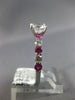 ESTATE 1.87CT DIAMOND & AAA PINK SAPPHIRE 14K WHITE GOLD CLASSIC ENGAGEMENT RING