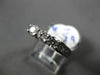 ESTATE .89CT DIAMOND 18K WHITE GOLD 3 STONE CHANNEL SHARE PRONG ANNIVERSARY RING