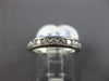 ESTATE .65CT DIAMOND PLATINUM 3D CLASSIC CHANNEL SEMI ETERNITY ANNIVERSARY RING