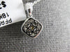 ESTATE 1.40CT WHITE & FANCY YELLOW DIAMOND 18KT 2 TONE GOLD SQUARE HALO PENDANT